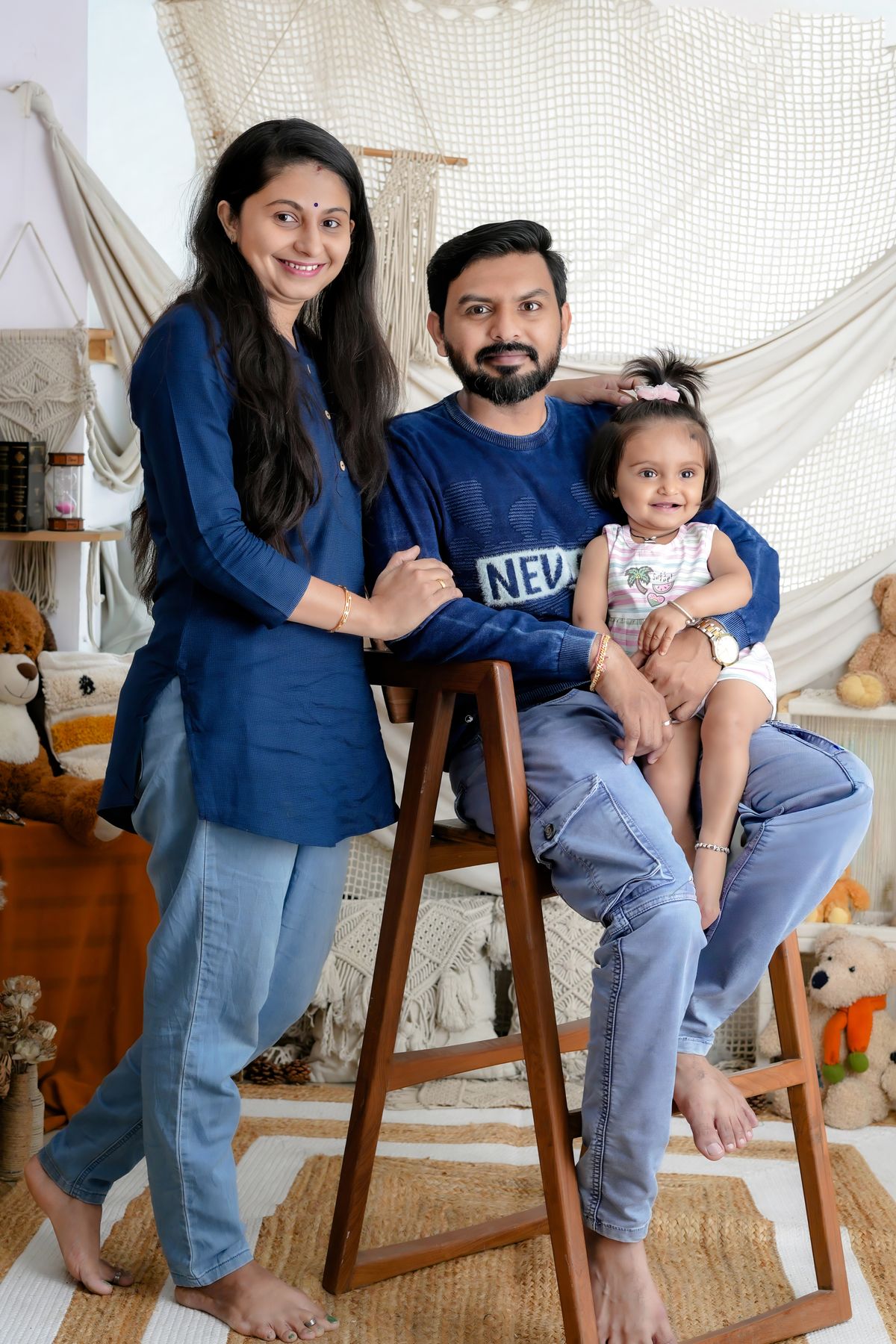 A family together outdoors